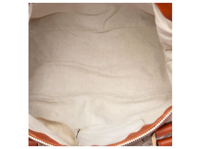 Borsa Satchel Gucci GG Canvas Sukey Arancione - vista 4