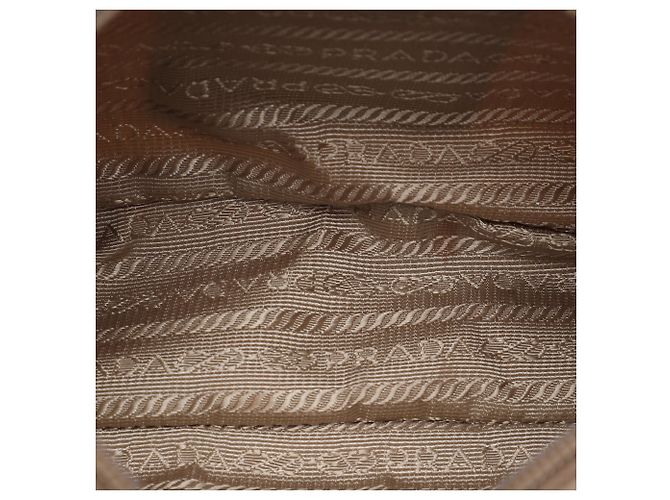Borsa a tracolla Prada Mini Tessuto Re Edition 2000 Beige - vista 4