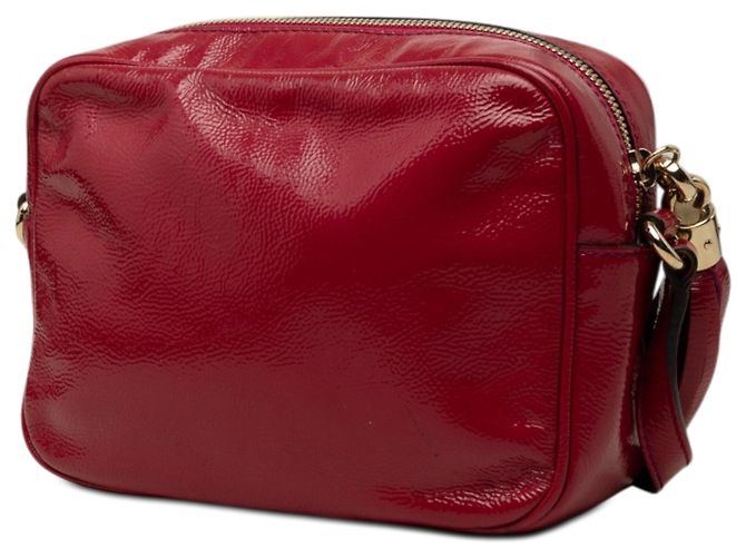 Borsa a tracolla Gucci Soho Disco in vernice rosa - vista 2