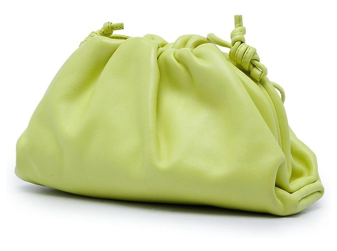 Borsa a tracolla The Mini Pouch in nappa verde Bottega Veneta - vista 2