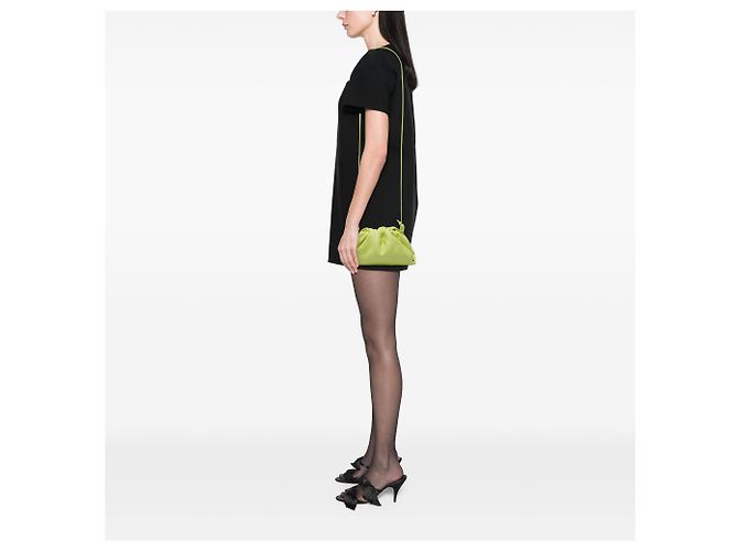 Borsa a tracolla The Mini Pouch in nappa verde Bottega Veneta - vista 5