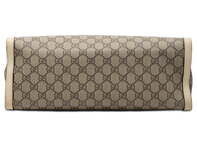 Padlock Borsa Tote Gucci Medium GG Supreme con Lucchetto Beige - vista 3