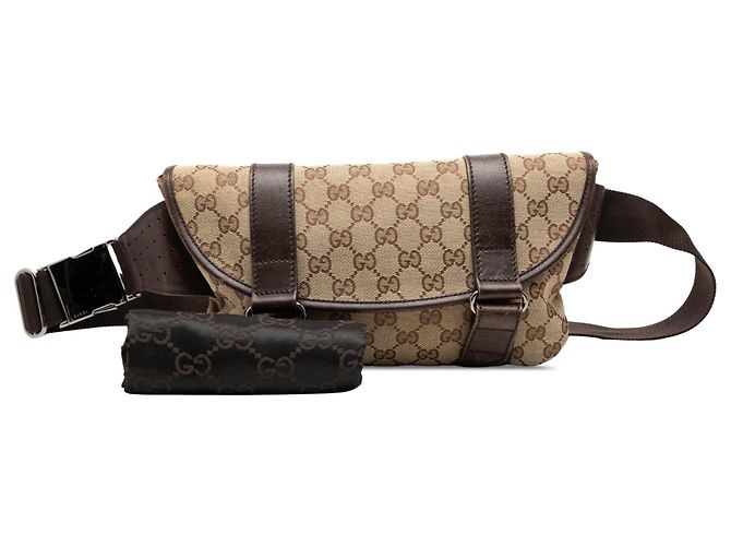 Borsa cintura Gucci GG Canvas Beige - vista 7