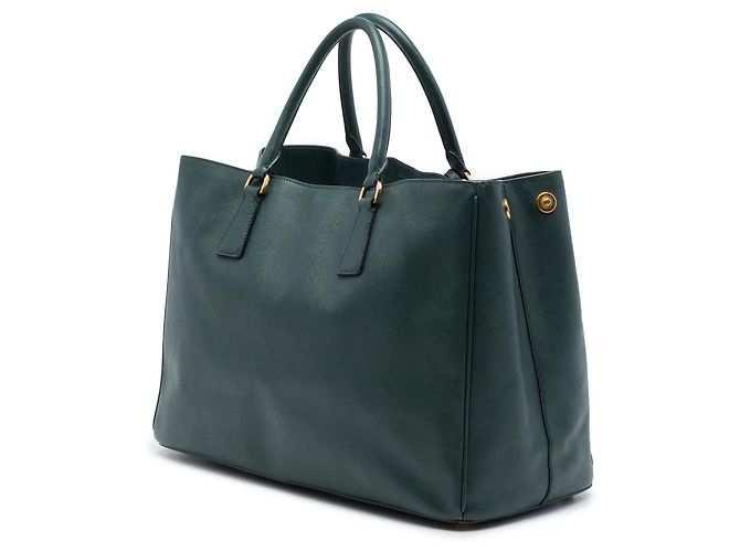 Borsa Tote Prada Large Saffiano Lux Gardeners Verde - vista 2