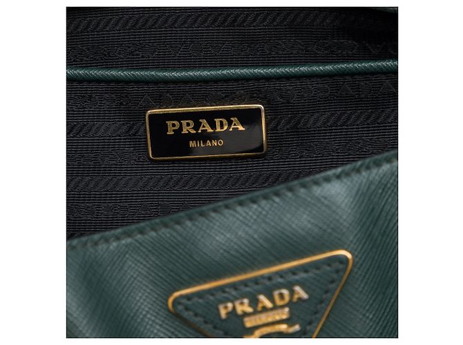 Borsa Tote Prada Large Saffiano Lux Gardeners Verde - vista 5