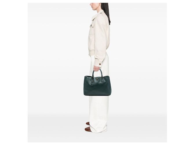 Borsa Tote Prada Large Saffiano Lux Gardeners Verde - vista 6