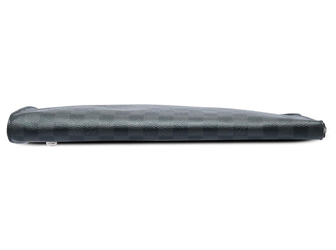 Borsa a pochette Louis Vuitton Damier Graphite Pochette Jour GM nera Nero - vista 3