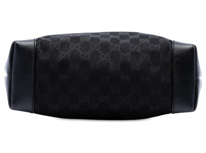 Borsa a tracolla Gucci GG Canvas Web nera Nero - vista 3