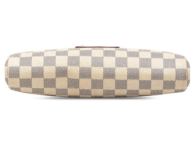 Borsa Louis Vuitton Damier Azur Eva Satchel Bianca Bianco - vista 3