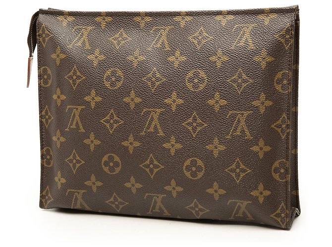 Brown Louis Vuitton Monogram Toiletry Pouch 26 Clutch Bag - view 2