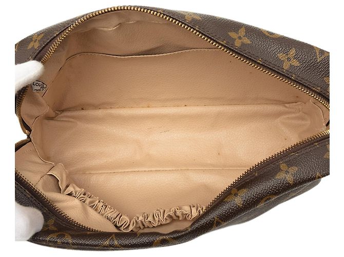 Borsa a Clutch Louis Vuitton Monogram Trousse Toilette 28 Marrone - vista 4