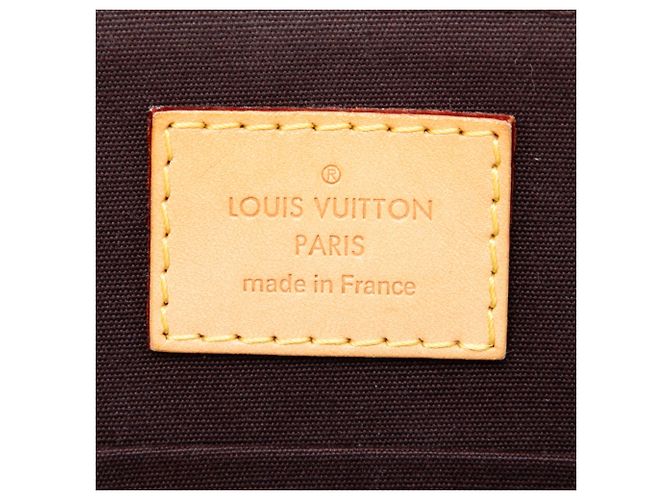 Borsa Satchel Louis Vuitton Monogram Vernis Alma BB Viola Porpora - vista 5