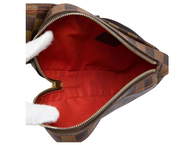 Borsa a tracolla Louis Vuitton Damier Ebene Geronimos Marrone - vista 4