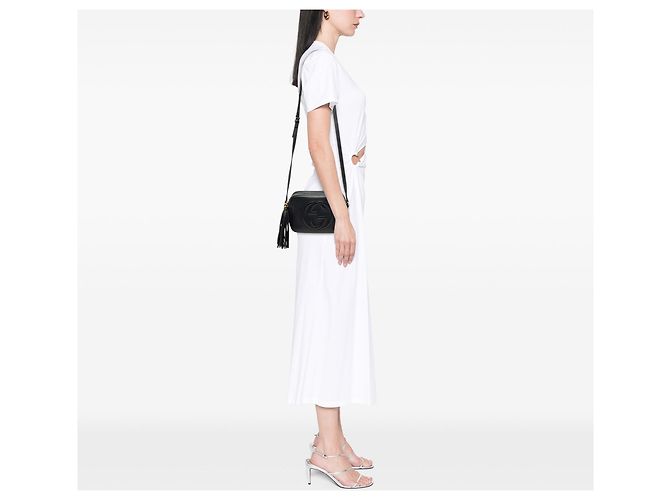 Borsa a tracolla Soho Disco Gucci in pelle di vitello nera Nero - vista 6