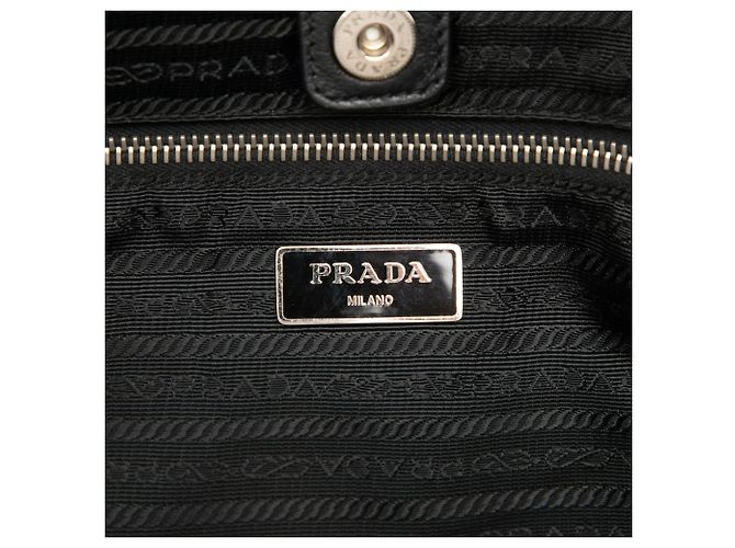 Borsa Tote Prada Tessuto nera Nero - vista 5