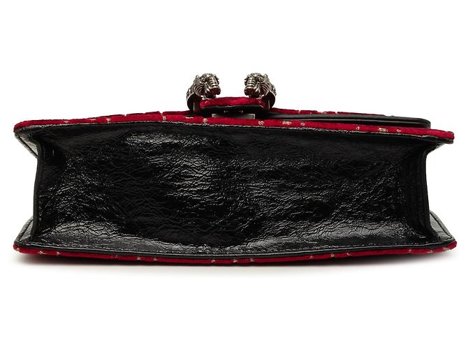 Borsa a tracolla Dionysus in velluto GG Medium rossa Gucci Rosso - vista 3