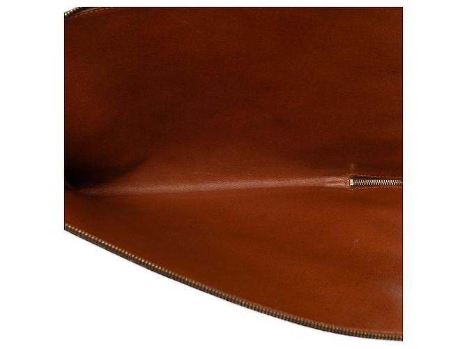Sac business Portfolio Louis Vuitton Monogram Poche Documents Marron - vue 4