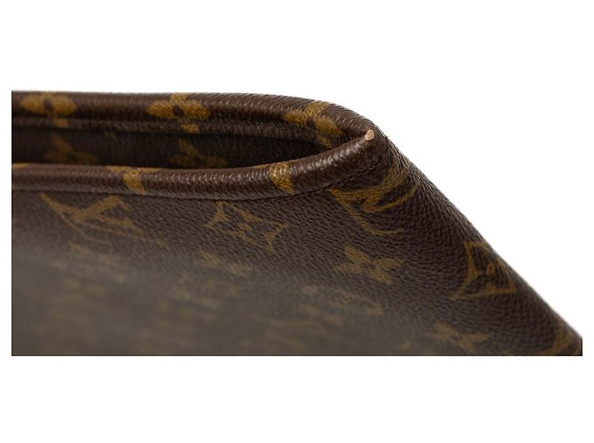 Sac business Portfolio Louis Vuitton Monogram Poche Documents Marron - vue 6