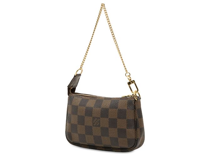 Louis Vuitton Damier Ebene Mini Pochette Accessoires Handtasche Braun - Ansicht 2