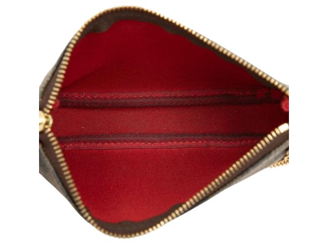 Louis Vuitton Damier Ebene Mini Pochette Accessoires Handtasche Braun - Ansicht 4