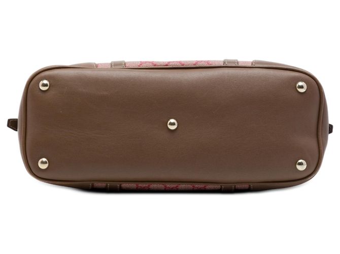 Borsa Dome Satchel Gucci Small GG Supreme Rosa - vista 3