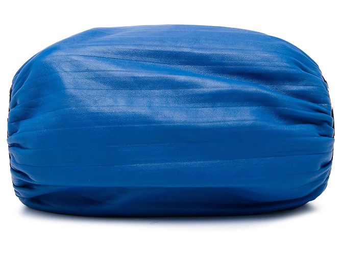 Borsa a tracolla LOEWE Pleated Nappa Bracelet Pouch Blu - vista 3