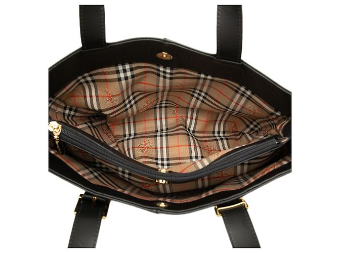 Tote Burberry in pelle nera Nero - vista 4