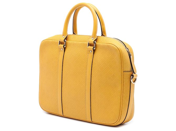 Borsa Business Bright Gucci Medium in vitello Diamante gialla Giallo - vista 2