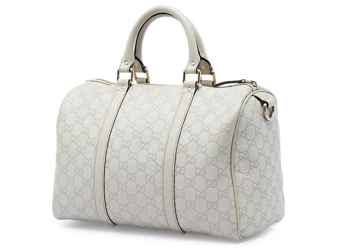 Borsa Boston Gucci Joy Guccissima Medium Bianca Bianco - vista 2