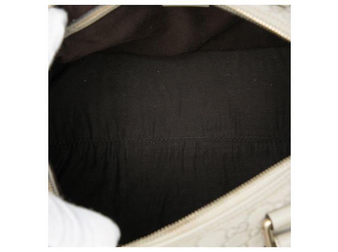 Borsa Boston Gucci Joy Guccissima Medium Bianca Bianco - vista 4