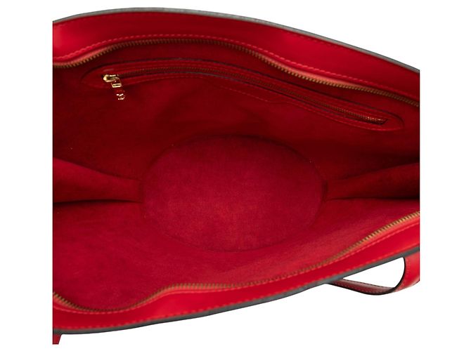 Borsa a tracolla Louis Vuitton Epi Saint Jacques GM rossa con tracolla lunga Rosso - vista 4