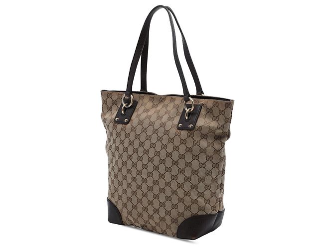 Borsa Tote Gucci GG Canvas GG Charm Beige - vista 2