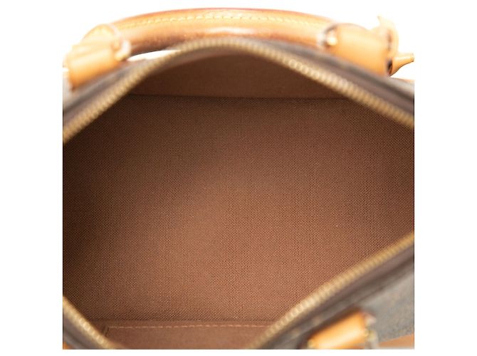 Borsa Satchel Louis Vuitton Monogram Alma BB Marrone - vista 4