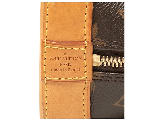 Borsa Satchel Louis Vuitton Monogram Alma BB Marrone - vista 5