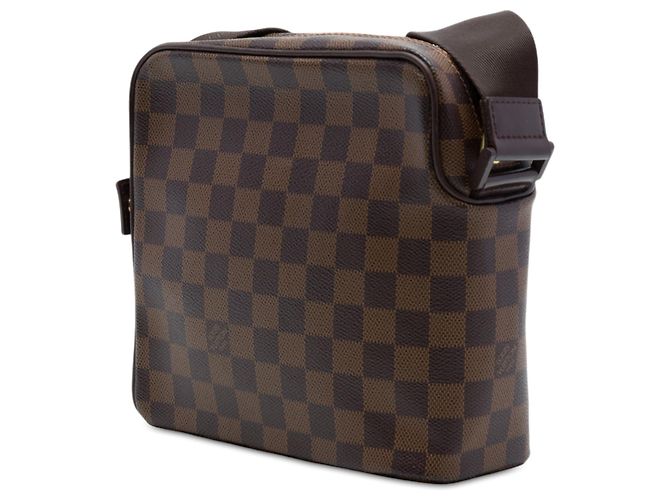 Bolsa Tiracolo Louis Vuitton Damier Ebene Olav PM Castanha Marrom - vista 2
