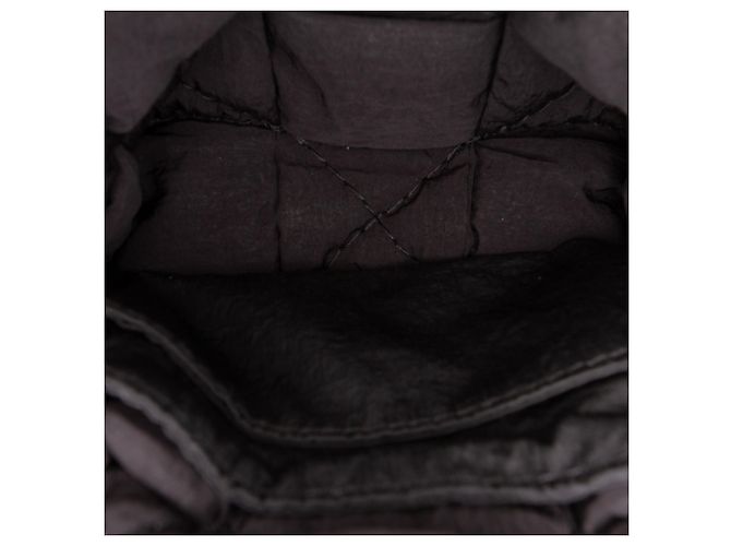 Borsa a tracolla Bottega Veneta Candy in nylon Intrecciato imbottito Tech Cassette nera Nero - vista 4