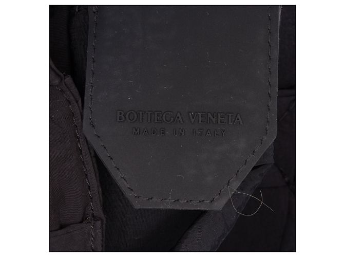 Borsa a tracolla Bottega Veneta Candy in nylon Intrecciato imbottito Tech Cassette nera Nero - vista 5