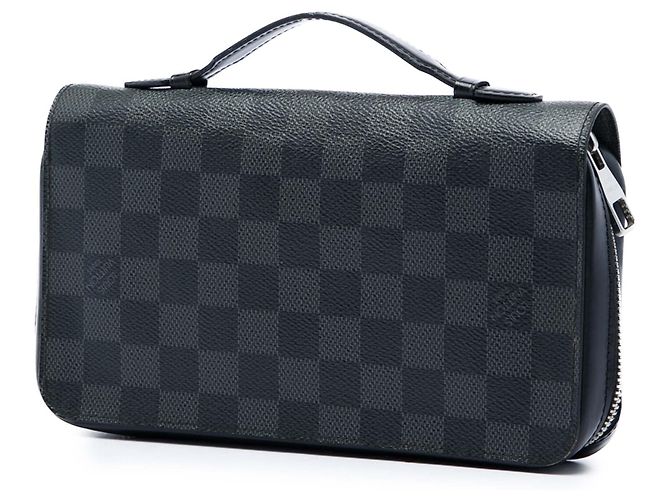 Portafoglio Lungo Louis Vuitton Damier Graphite Zippy XL Nero - vista 2