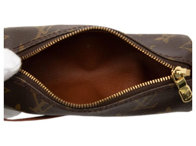 Louis Vuitton Monogram Papillon Pochette Handtasche Braun - Ansicht 4