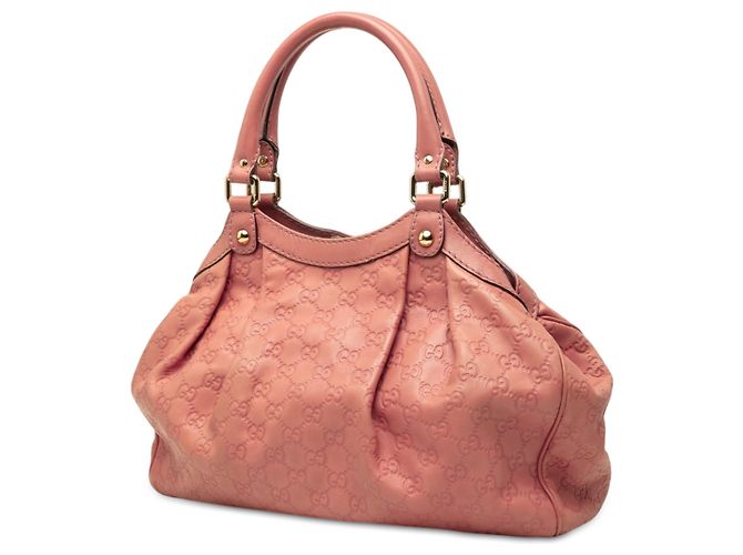 Borsa Tote Gucci Medium Guccissima Sukey Rosa - vista 2