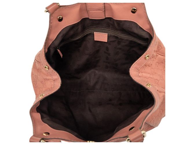 Borsa Tote Gucci Medium Guccissima Sukey Rosa - vista 4