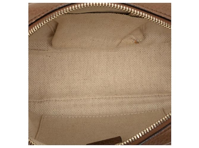 Borsa a tracolla Soho Disco Gucci in pelle di vitello marrone - vista 4