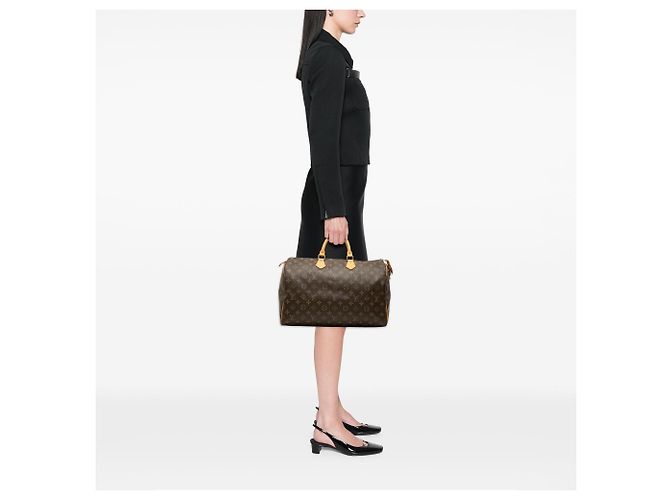 Borsa Boston Louis Vuitton Monogram Speedy 40 Marrone - vista 9