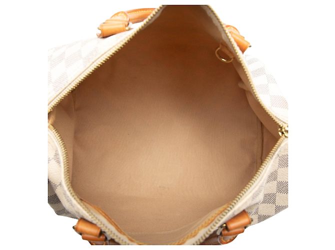 Borsa Boston Louis Vuitton Speedy 30 Damier Azur Bianca Bianco - vista 4
