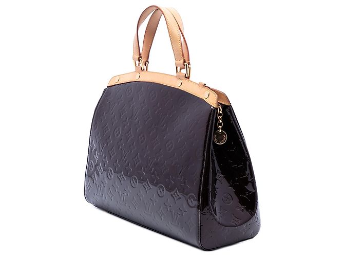 Borsa Satchel Louis Vuitton Monogram Vernis Brea GM Purple Porpora - vista 2
