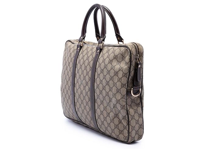 Borsa Business Gucci GG Supreme Beige - vista 2