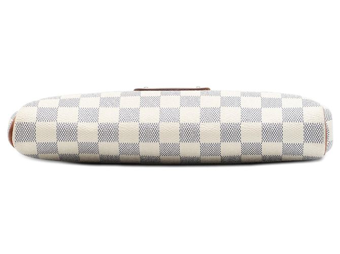 Borsa Louis Vuitton Damier Azur Eva Satchel Bianca Bianco - vista 3