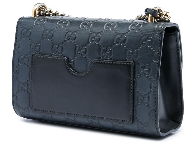 Padlock Piccola borsa a tracolla Guccissima nera di Gucci con lucchetto Nero - vista 2