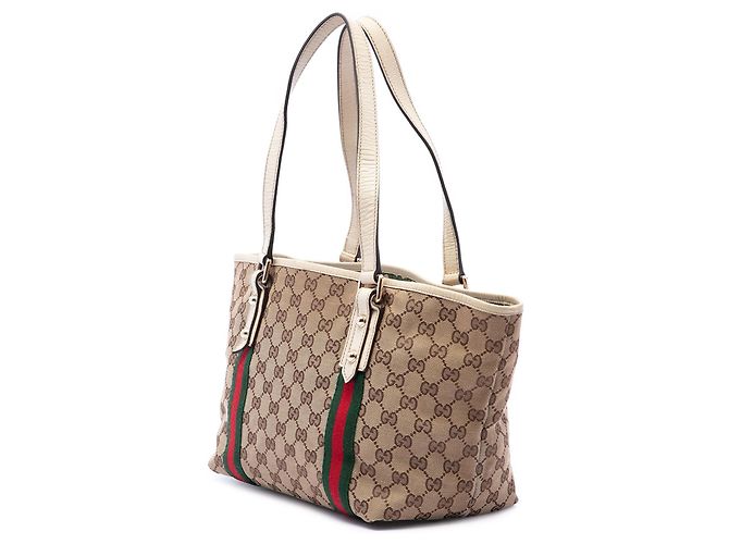 Borsa Tote Gucci GG Canvas Jolicoeur Beige - vista 2