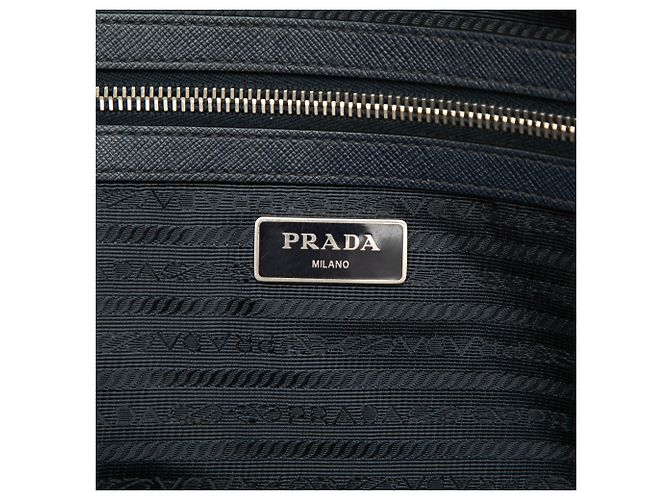 Borsa business Prada Saffiano nera Nero - vista 5